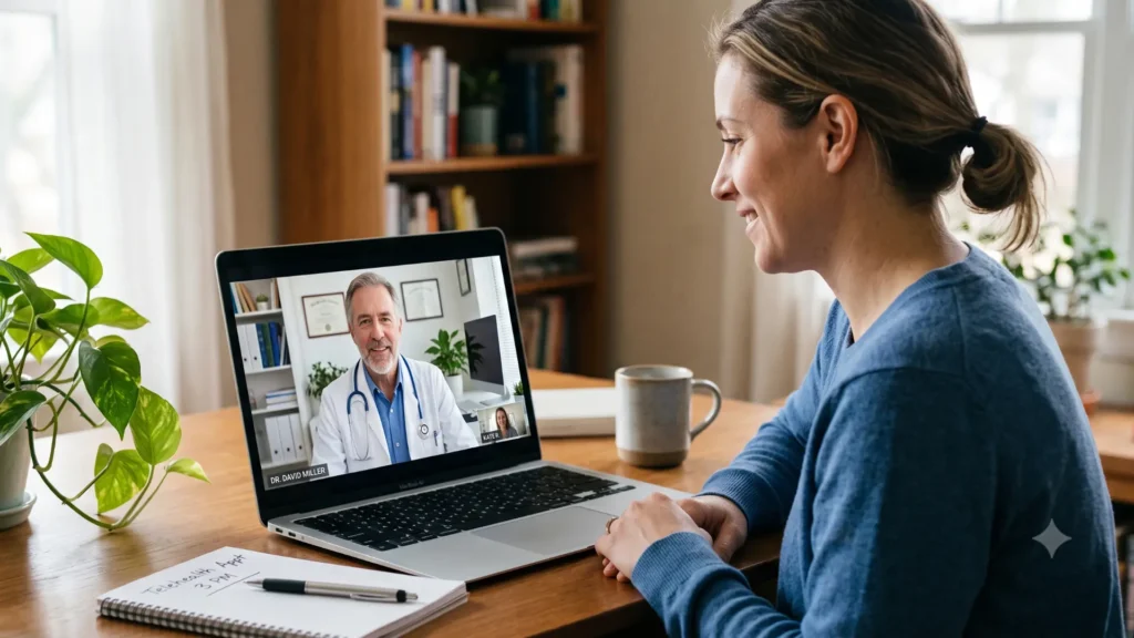 A medical marijuana doctor consulting with a patient about obtaining a medical marijuana card in Norristown during a medical cannabis evaluation in Pennsylvania.