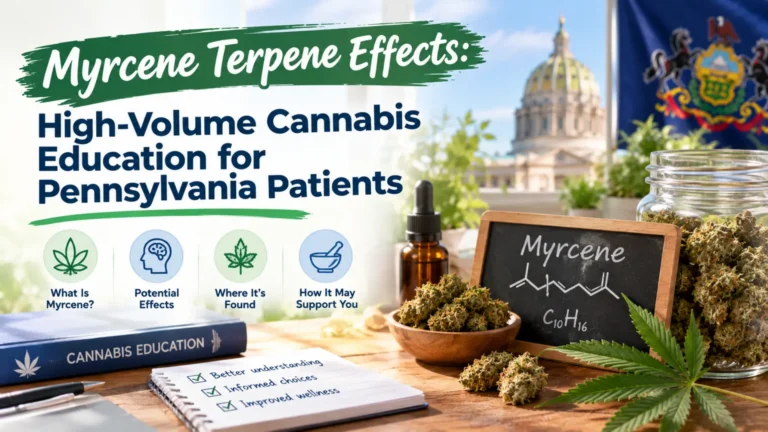 Myrcene terpene effects and cannabis education for Pennsylvania medical marijuana patients.